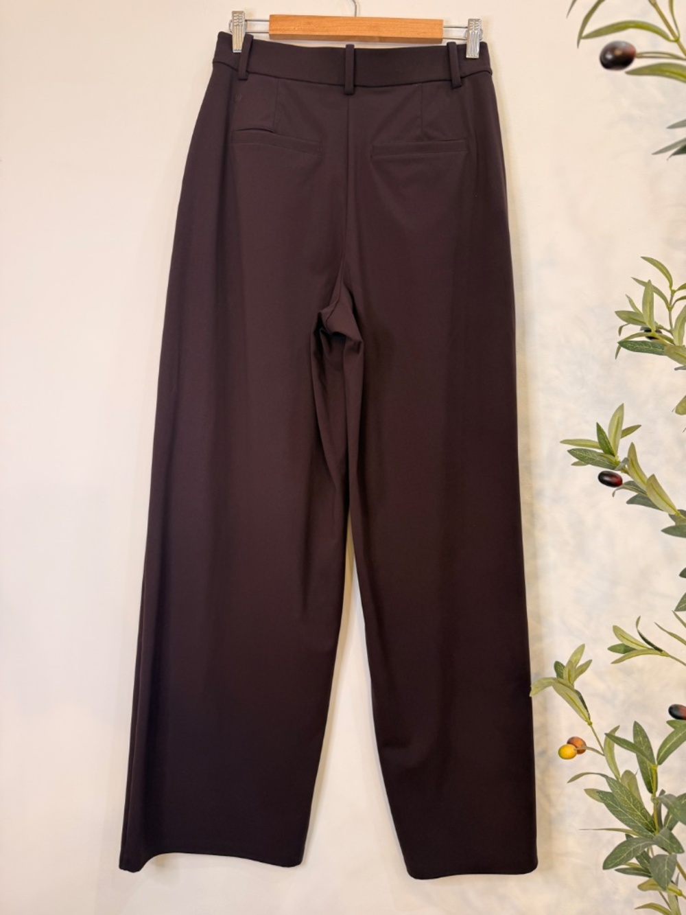 lululemon Daydrift High-Rise Wide-Leg Trouser Regular Walnut Crunch Size M - Picture 6 of 8